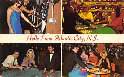 Hello from Atlantic City New Jersey Postcard