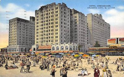 Hotel Ambassador Atlantic City, New Jersey Postcard