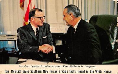 President Lyndon B. Johnson Atlantic City, New Jersey Postcard