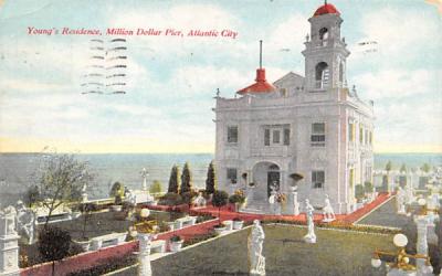 Young's Residence, Million Dollar Pier Atlantic City, New Jersey Postcard