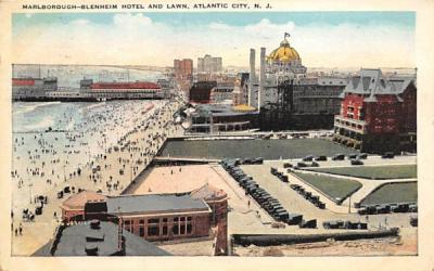 Marlborough-Blenheim Hotel and Lawn Atlantic City, New Jersey Postcard