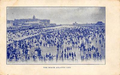 The Beach  Atlantic City, New Jersey Postcard