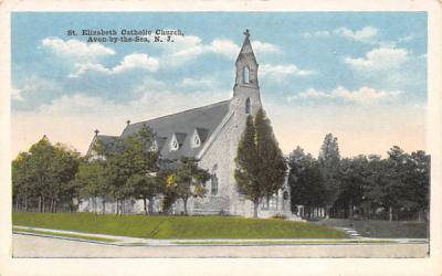 St. Elizabeth Catholic Church Avon, New Jersey Postcard