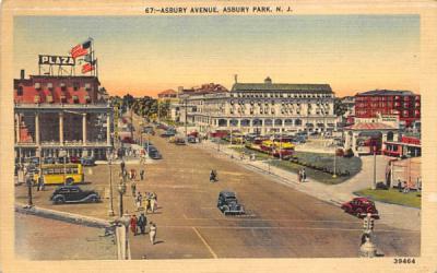 Asbury Avenue Asbury Park, New Jersey Postcard