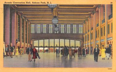 Arcade Convention Hall Asbury Park, New Jersey Postcard
