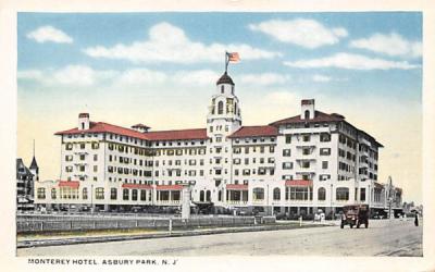 Monterey Hotel Asbury Park, New Jersey Postcard
