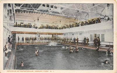 Interior of Natatorium Asbury Park, New Jersey Postcard