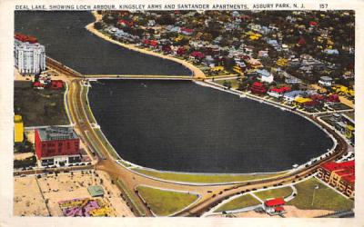 Deal Lake Asbury Park, New Jersey Postcard