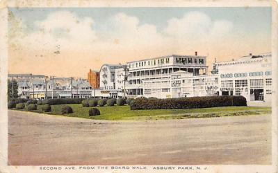 Second Ave. from the Boardwalk Asbury Park, New Jersey Postcard