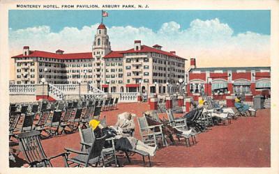 Monterey Hotel, From Pavilion Asbury Park, New Jersey Postcard
