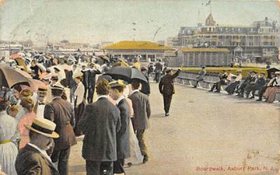 Boardwalk Asbury Park, New Jersey Postcard