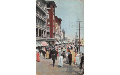Boardwalk North from Tennesse Avenue Atlantic City, New Jersey Postcard
