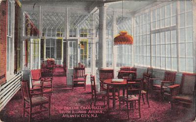 Sun Parlor, Craig Hall Atlantic City, New Jersey Postcard
