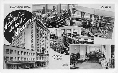 Jefferson Hotel Atlantic City, New Jersey Postcard