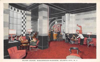 Silver Lounge, Marlborough-Blenheim Atlantic City, New Jersey Postcard