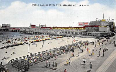 World Famous Steel Pier Atlantic City, New Jersey Postcard