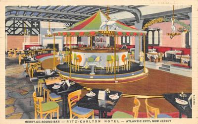 Merry-Go-Round Bar - Ritz Carlton Hotel  Atlantic City, New Jersey Postcard
