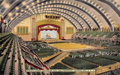 World's Largest Convention Hall & Auditorium Atlantic City, New Jersey Postcard