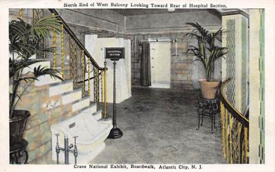 North End of West Balcony Atlantic City, New Jersey Postcard