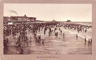 The Beach Atlantic City, New Jersey Postcard