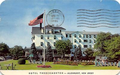 Hotel Throckmorton Allenhurst, New Jersey Postcard
