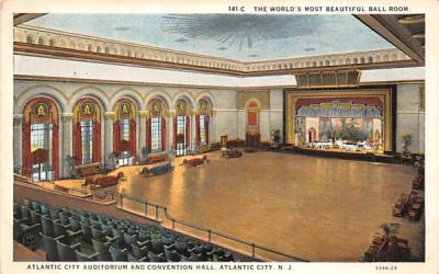 The World's Most Beautiful Ball Room Atlantic City, New Jersey Postcard
