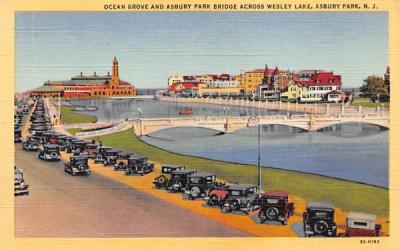 Ocean Grove and Asbury Park Bridge New Jersey Postcard