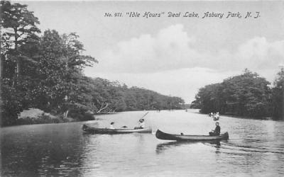 Idle Hours Deal Lake Asbury Park, New Jersey Postcard