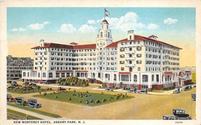 New Monterey Hotel Asbury Park, New Jersey Postcard