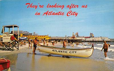 They're looking after us in Atlantic City New Jersey Postcard