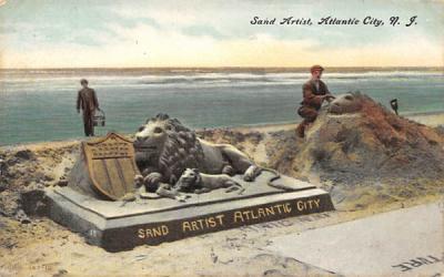 San Artist  Atlantic City, New Jersey Postcard