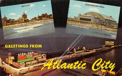 Greetings from Atlantic City New Jersey Postcard