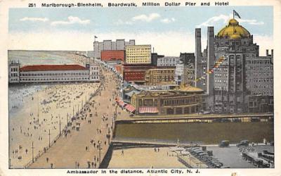 Marlborough-Blenheim, Boardwalk Atlantic City, New Jersey Postcard