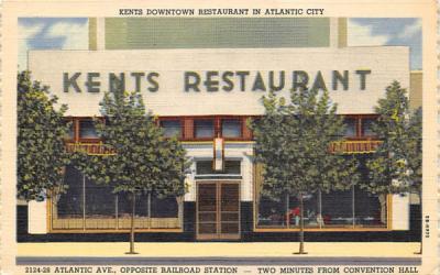 Kent Restaurant Atlantic City, New Jersey Postcard