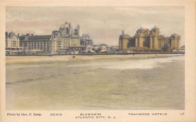 Denis, Blenheim, Traymore Hotels Atlantic City, New Jersey Postcard
