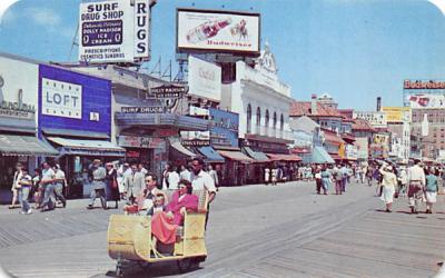 Rolling Chairs are exclusive to Atlantic City New Jersey Postcard