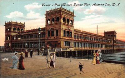 Young's New Million Dollar Pier Atlantic City, New Jersey Postcard