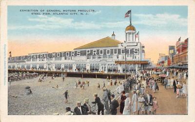Exhibition of General Motors Products, Steel Pier Atlantic City, New Jersey Postcard