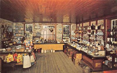 Interior of the General Store at the Deserted Vilalge Allaire, New Jersey Postcard