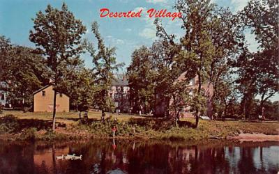 The Mill pond at Deserted Village Allaire, New Jersey Postcard