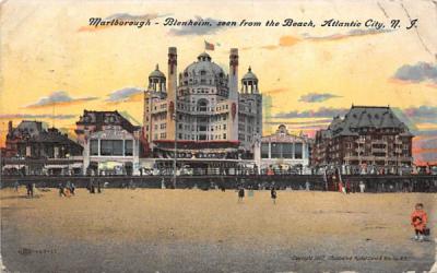 Marlborough-Blenheim, seen from the Beach Atlantic City, New Jersey Postcard