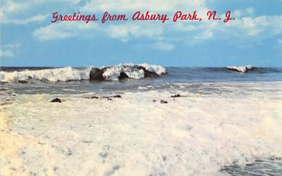 Ready for Surfing Asbury Park, New Jersey Postcard