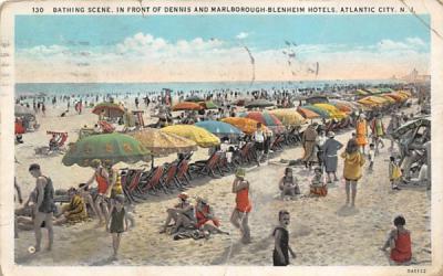 Dennis and Marlborough-Blenheim Hotels  Atlantic City, New Jersey Postcard