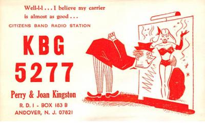 KBG 5277 Andover, New Jersey Postcard