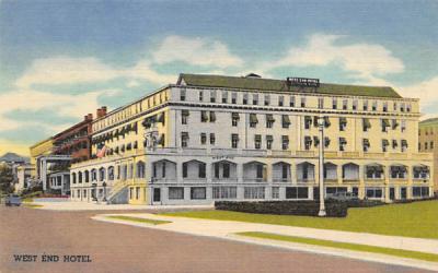West End Hotel Asbury Park, New Jersey Postcard