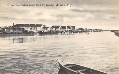 Princeton Harbor from 25th St. Bridge Avalon, New Jersey Postcard