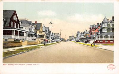 Pennsylvania Avenue Atlantic City, New Jersey Postcard