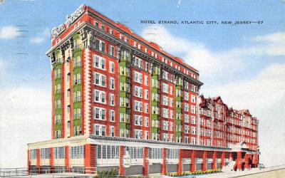 Hotel Strand Atlantic CIty, New Jersey Postcard