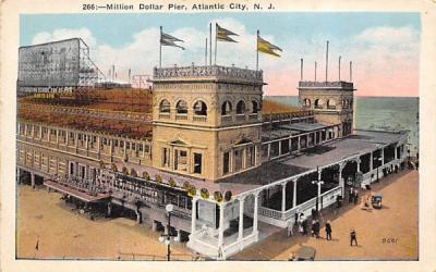 Million Dollar Pier Atlantic City, New Jersey Postcard