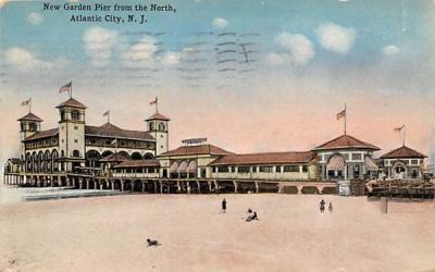 New Garden Pier from the North Atlantic City, New Jersey Postcard